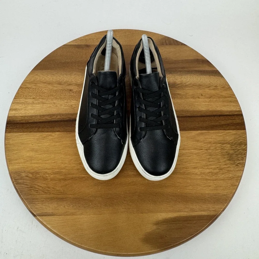 Womens Soul Naturalizer Neela Black Faux Leather Comfort Casual Sneaker Size 6.5 - Picture 4 of 9